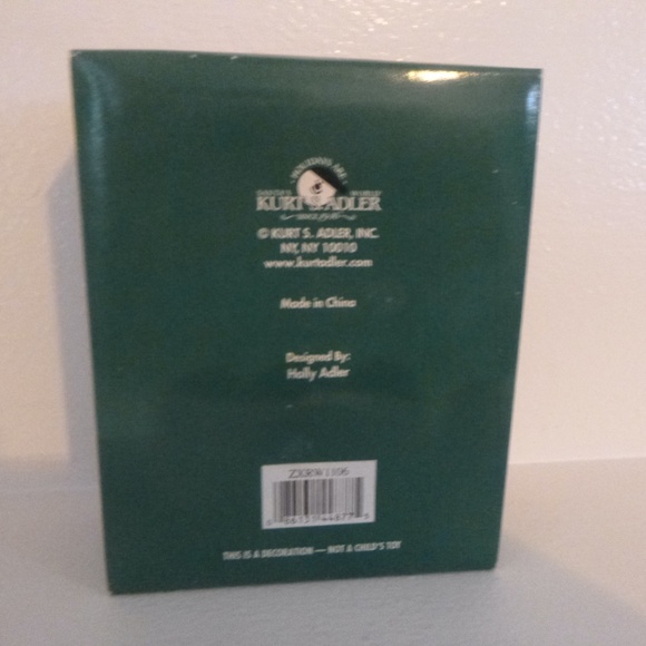 KURT ADLER  RAG DOLL ORNAMENT w/BOOTS & PURSE Snow Pretties w/BONUS XMAS CARD - Picture 10 of 13